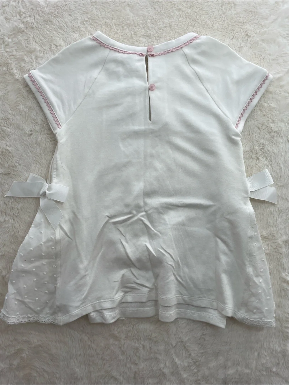 SALE! 25% Off NWT Dylan & Abby Girls White Top and Pink Stripe Leggings Set 5T